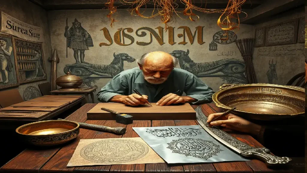 النقش على المعادن