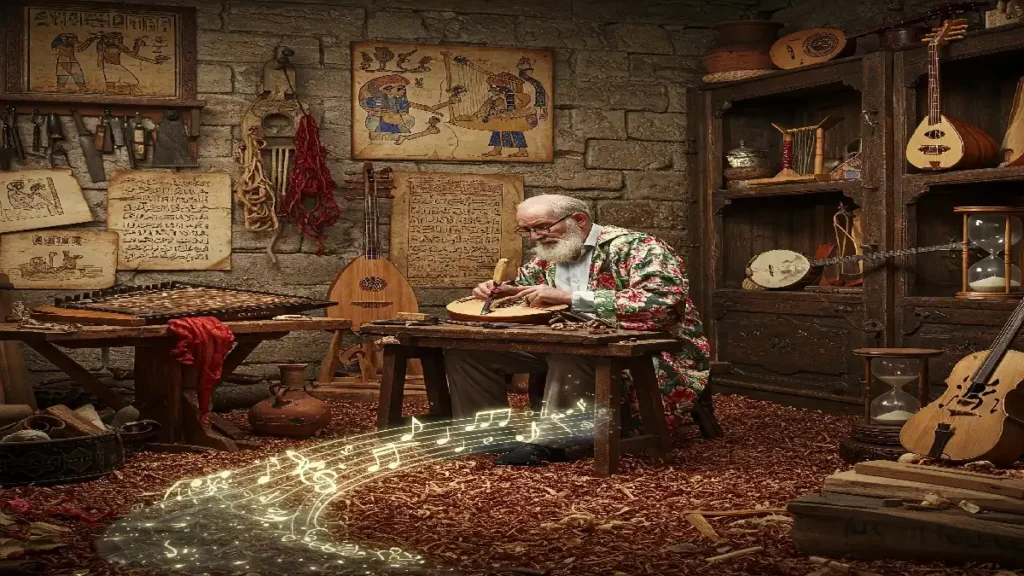 صناعة الآلات الموسيقية التقليدية